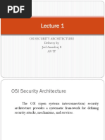 Osi Security Architecture Delivery by Joel Anandraj.E Ap/It