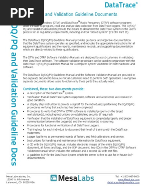 IQ OQ PQ Validation Guideline Documents