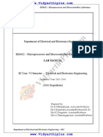 EEE Miroprocessor and Microcontroller Laboratory