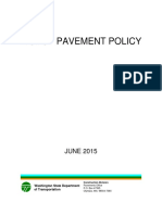 WSDOT 2015 - Pavement Policy