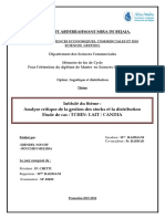 Analyse Critique de La Gestion Des Stocks Et La Distribution