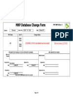 MNP Database Change Form: DXB1969 U2100 To Be Deleted and Recovered