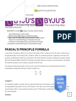 Pascal's Principle Formula - Definition and Examples