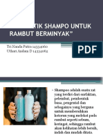 Kosmetik Shampo Untuk Rambut Berminyak