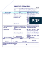 Procedimiento Escrito de Trabajo Seguro.