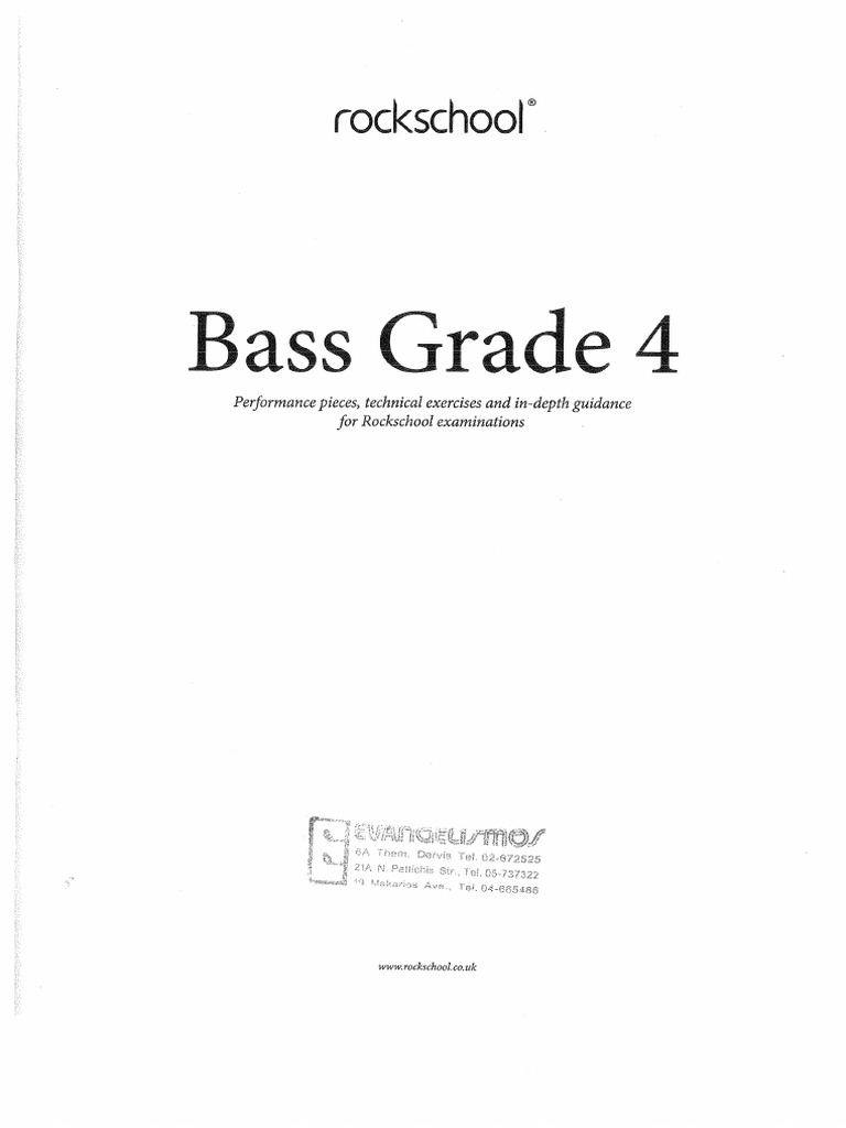 Rockschool Grade 4 | PDF