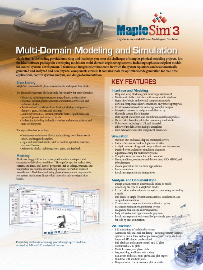 Multi-Domain Modeling and Simulation: Key Features | PDF ...