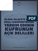 İslami Hilafete Karşı Haçlı Kampanyasına Yardım Edenin Küfrünün Açık Delilleri