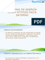 Unidad 4 - Equipamiento Auxiliar de Sistemas Fotovoltaicos (BOS) - Baterías