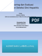 Monitoring Dan Evaluasi Pelaksanaan Deteksi Dini Hepatitis