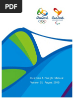 Rio 2016 Customs Freight Manual Final