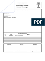 Is Instrucciones de Seguridad Manejo de Montacargas - REV0