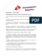 Entrenamiento ... ¿Arte o Ciencia? "El Entrenamiento Es El Arte y Ciencia Del Rendimiento Humano."