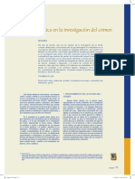 La Criminalística en La Investigación Del Crimen: Melvin Mori Trigozo