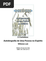 Witness Lee - 2 Coríntios  A Autobiografia de uma Pessoa no Espírito