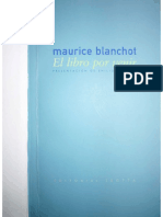 Blanchot Maurice El Libro Por Venir PDF