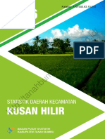 Statistik Daerah Kecamatan Kusan Hilir 2016