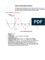 Properties of Trigonometric Functions