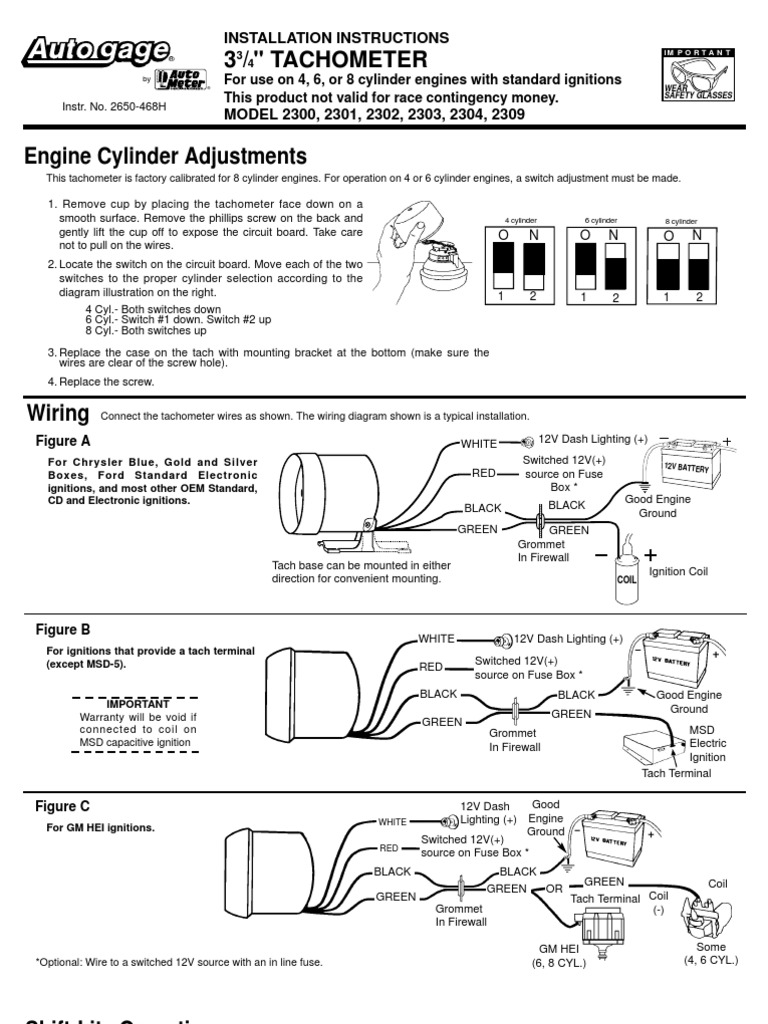 Auto Gauge Schematic | Ignition System | Components