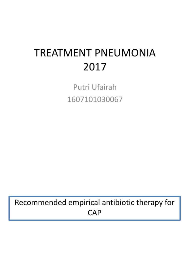 Empirical Antibiotics for CAP Treatment | PDF | Self-Improvement