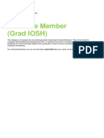 Graduate Member (Grad IOSH)