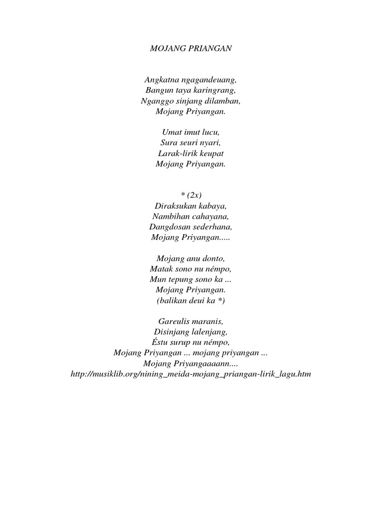 Mojang Priangan | PDF