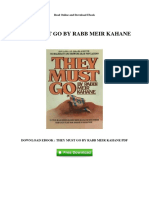 They Must Go by Rabb Meir Kahane