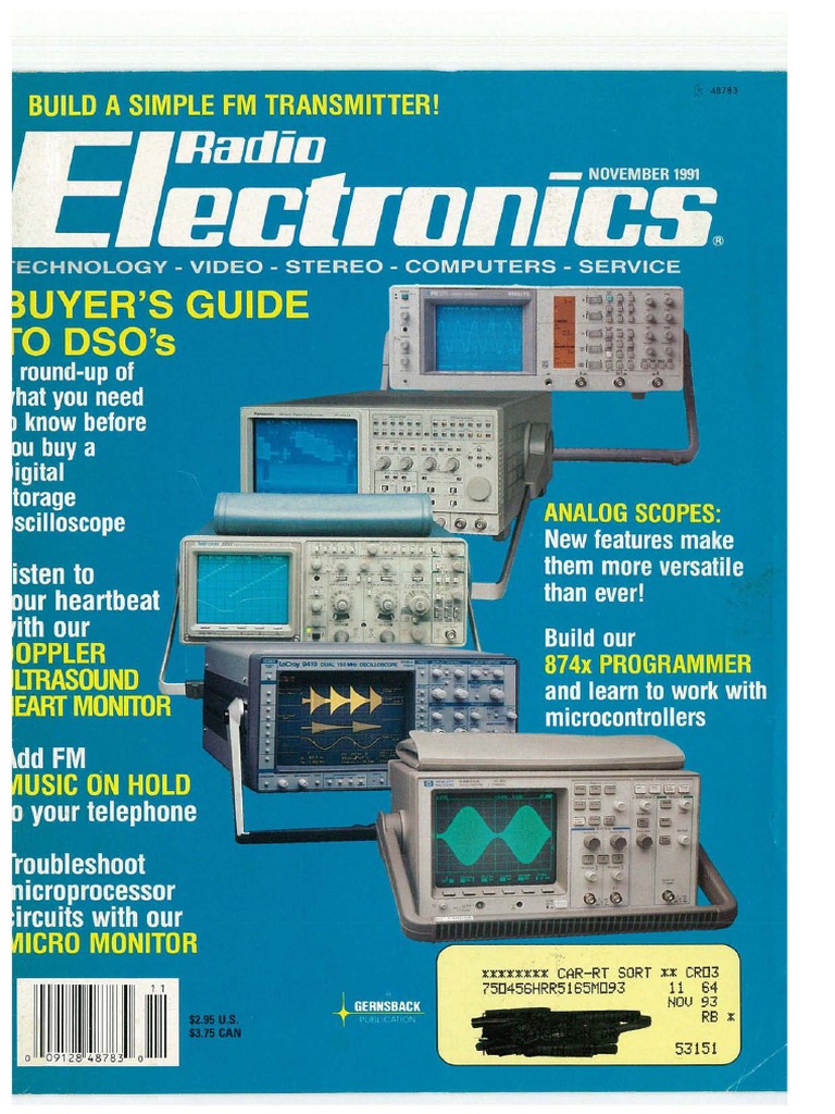 Radio Electronics November 1991 PDF | PDF | Videotape | Superconductivity