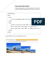 Menyisipkan Gambar Dengan Atribut Width Dan Height