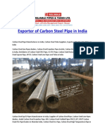 Exporter of Carbon Steel Pipe in India