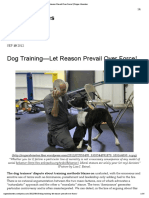 Dog Training—Let Reason Prevail Over Force! | Roger Abrantes