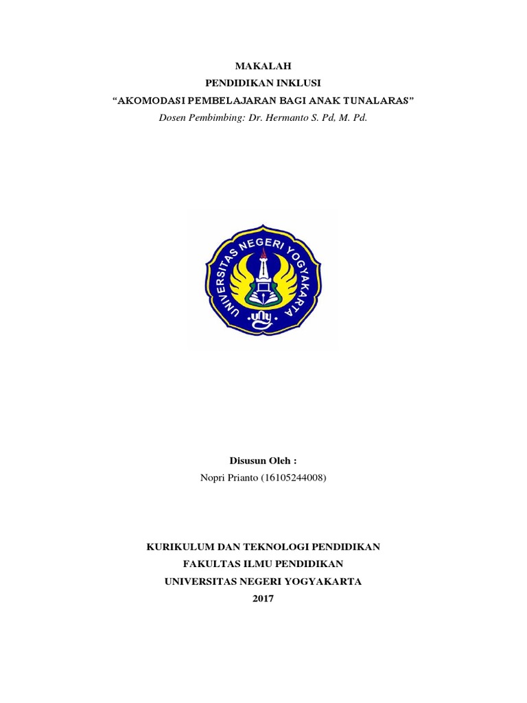 Makalah Anak Tunalaras