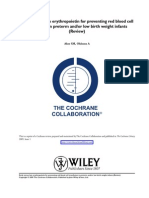 Early Versus Late Erythropoietin For Preventing Red Blood Cell Transfusion in Preterm And/or Low Birth Weight Infants (Review)