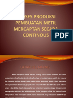 Proses Produksi Pembuatan Metil Mercaptan Secara Continous