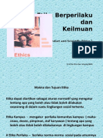 Etika Berperilaku Dan Keilmuan: (Code of Conduct and Scientific Ethics