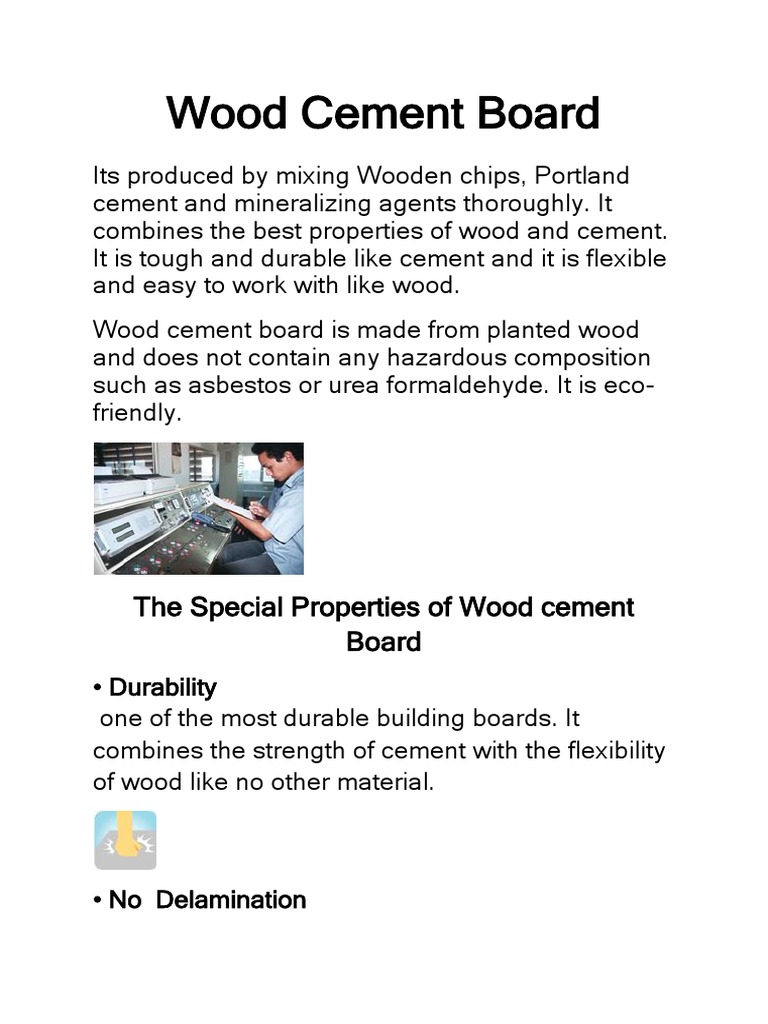 Wood Cement Board | PDF | Wall | Framing (Construction)