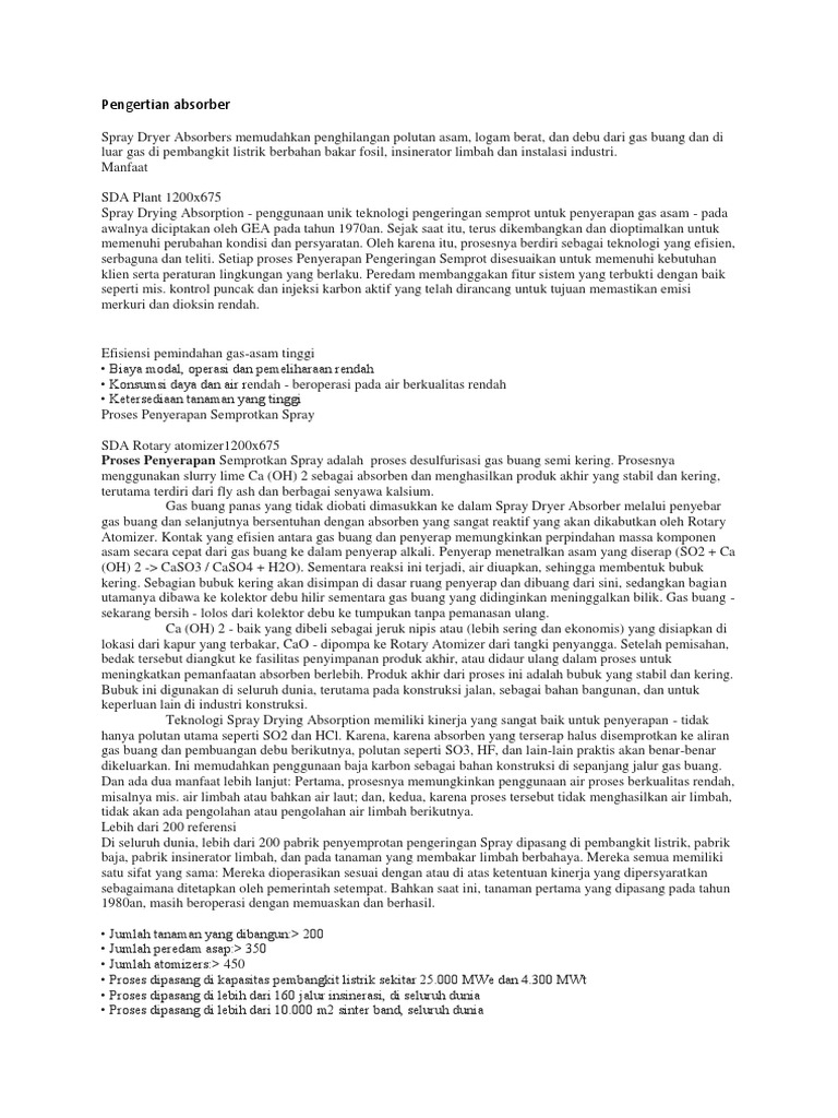 Pengertian Absorber | PDF