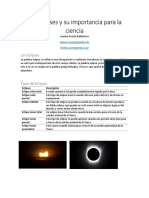 Los Eclipses y Su Importancia para La Ciencia