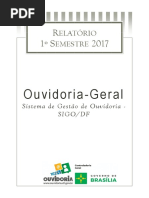 Relatório 1º Semestre-2017 Ouvidoria-Geral do DF