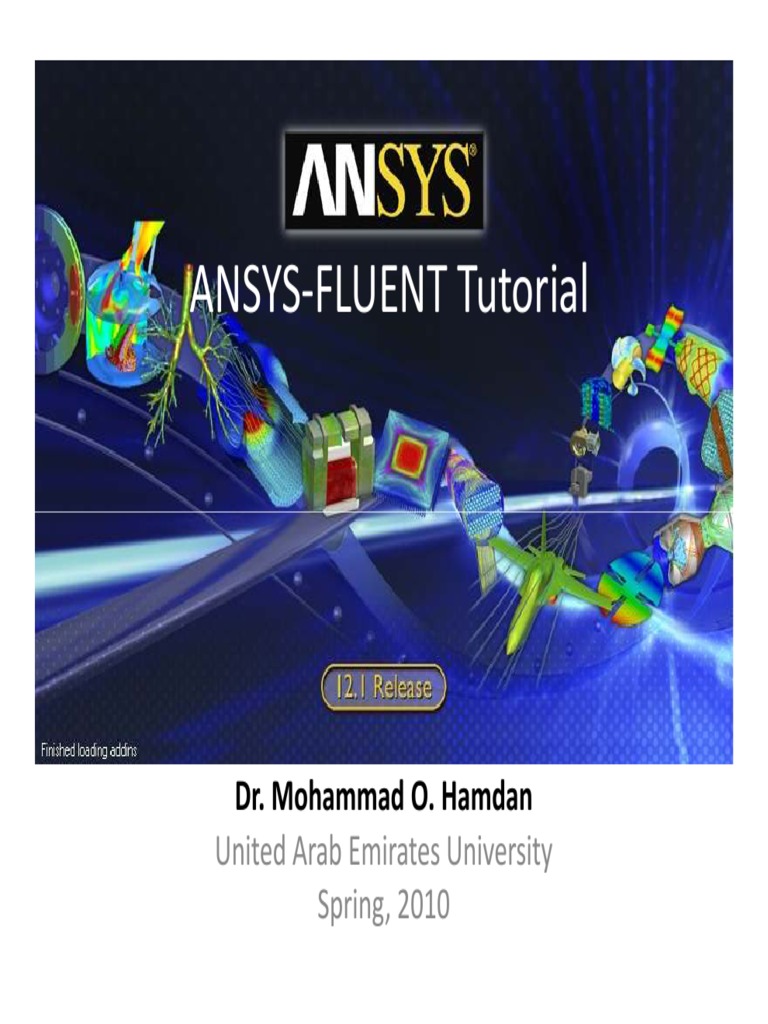 ANSYS Fluent Tutorial, DR - Mohammad O. Hamdan - (WWW - CFDiran.ir) PDF ...
