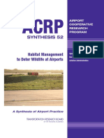 ACRP Synthesis 52 - Habitat Management To Deter Wildlife at Airports