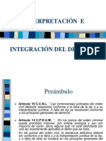 Interpretación e Integración