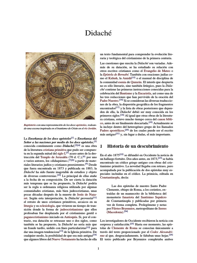 Didaché.pdf | Jesús | Religión y creencia