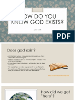 How Do You Know God Exists?: Jenny Smith