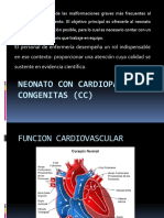Neonato Con Cardiopatías Congenitas (CC)