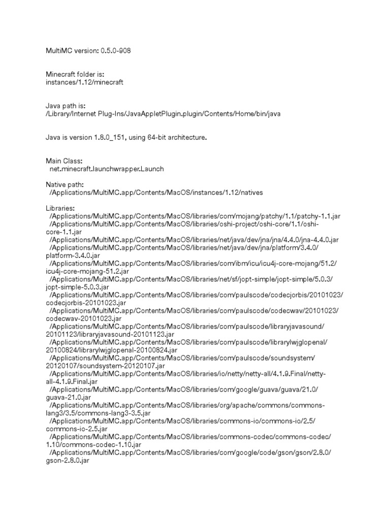 Minecraft Log Code Mac Os Component Object Model