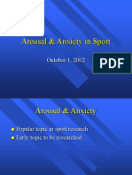 Arousal & Anxiety in Sport: October 1, 2002