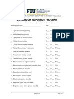 Form 124 - Classroom Inspection Checklist