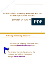 Introduction to Marketing Research Process