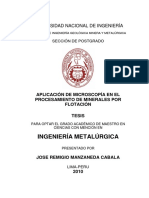 APLICACIÓN DE MICROSCOPÍA EN EL PROCESAMIENTO DE MINERALES POR FLOTACIÓN.pdf